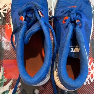 Nike Kids Blue and Orange Sneakers